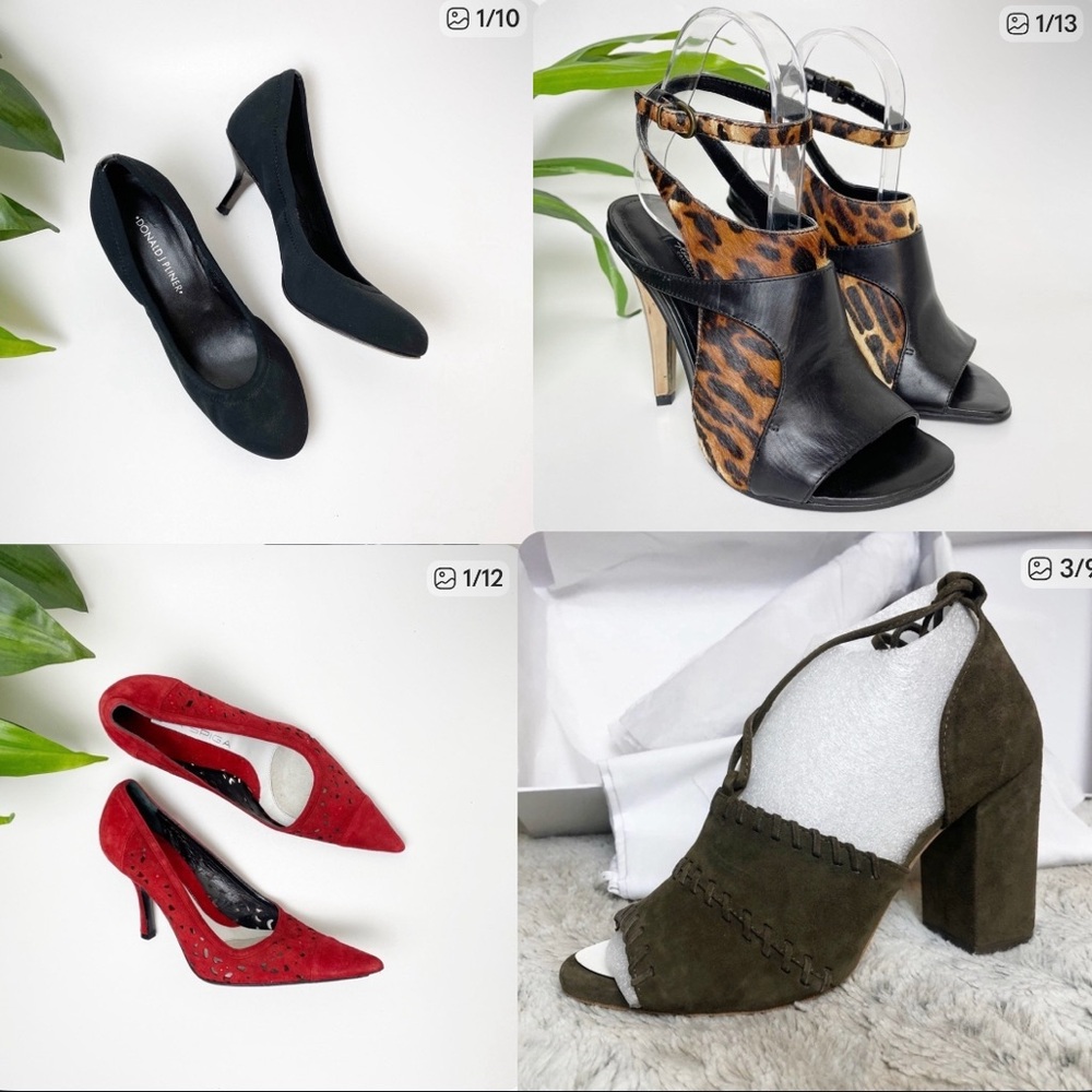 Bundle LOT (four pairs) RAYE, Kenneth Cole, Via Spiga, Donald Pline size 5.5
